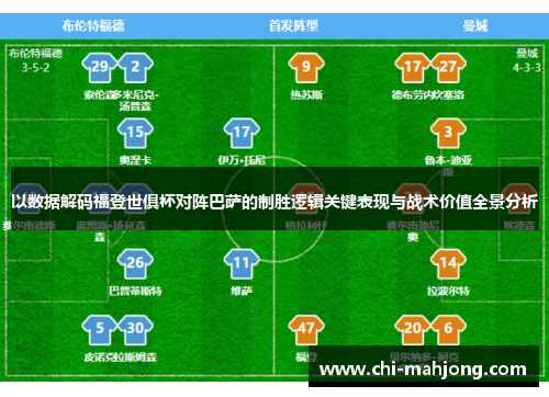以数据解码福登世俱杯对阵巴萨的制胜逻辑关键表现与战术价值全景分析 以数据解码福登世俱杯对阵巴萨的制胜逻辑关键表现与战术价值全景分析
